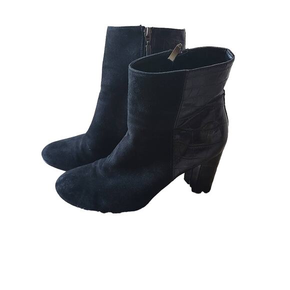 Michael Shannon Suede Booties Size 10 - Picture 1 of 16